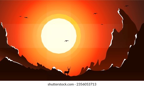 mountain sunset background. mountain sunrise background. mountain sunset wallpaper for dekstop.