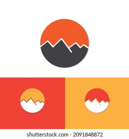 Mountain Sunset| Free Logo Design