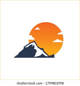 Mountain Sunset Logo Design Templates