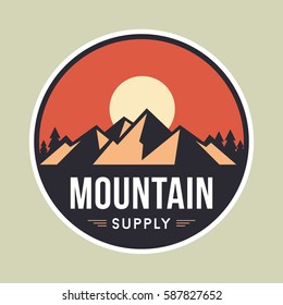 Mountain Supply Circular Logo Badge