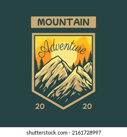 Mountain Survival Illustration For Merchandise