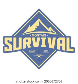 mountain survival vector
simple and elegant design
