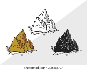 Mountain SVG Printable Vector Illustration