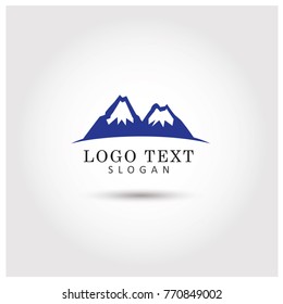 Mountain Symbol & Icon Logo Vector Template