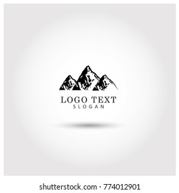 Mountain Symbol & Icon Logo Vector Template