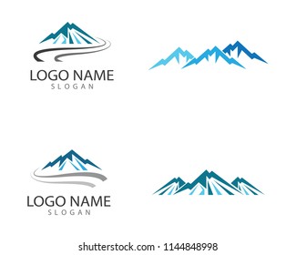 Mountain symbol illustration