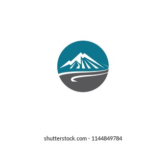 Mountain symbol illustration
