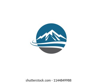 Mountain symbol illustration