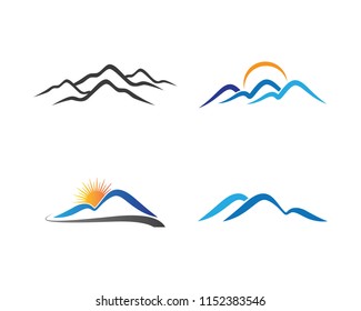 Mountain symbol illustration