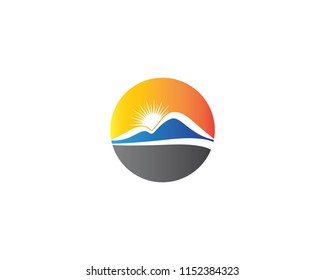 Mountain symbol illustration