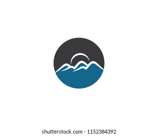 Ilustración de símbolo de montaña