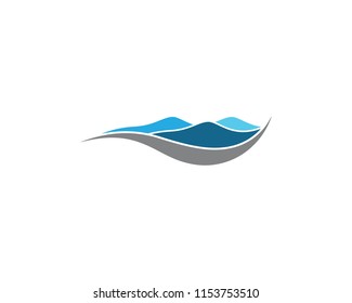 Mountain symbol illustration