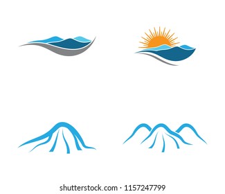 Ilustración de símbolo de montaña