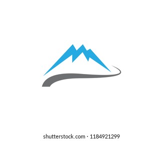 Mountain symbol illustration