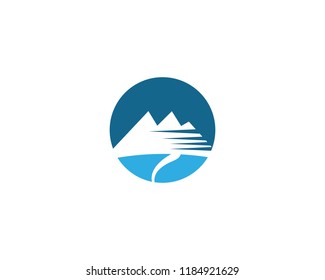 Mountain symbol illustration