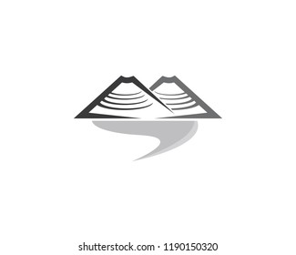Ilustración de símbolo de montaña