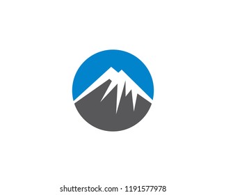 Mountain symbol illustration