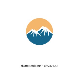Mountain symbol illustration