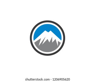 Mountain symbol illustration