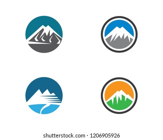 Ilustración de símbolo de montaña