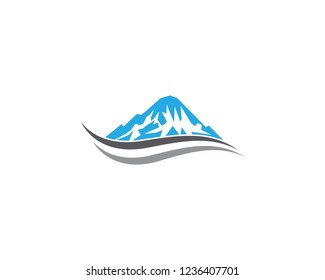 Mountain symbol illustration