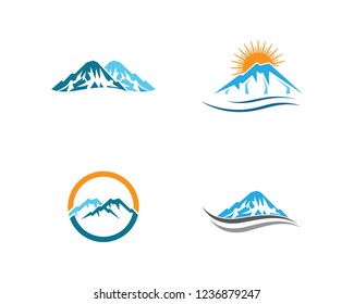 Mountain symbol illustration