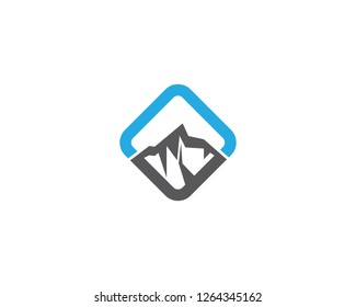 Ilustración de símbolo de montaña