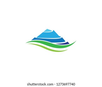Mountain symbol illustration