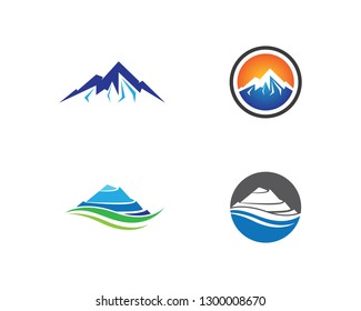 Mountain symbol illustration