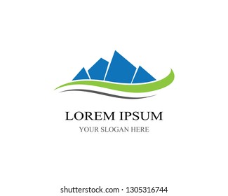 Mountain symbol illustration