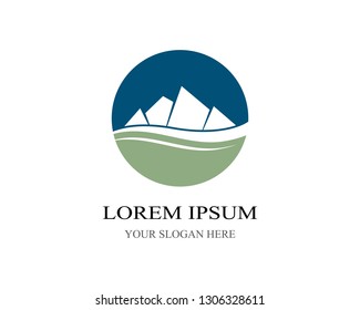 Mountain symbol illustration