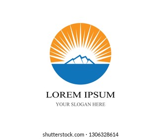 Mountain symbol illustration
