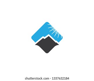 Mountain symbol illustration