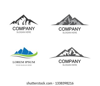 Mountain symbol illustration