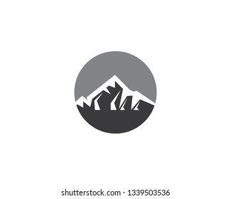 Mountain symbol illustration
