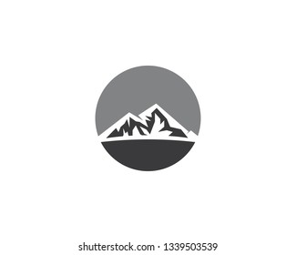 Mountain symbol illustration