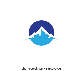 Mountain symbol illustration