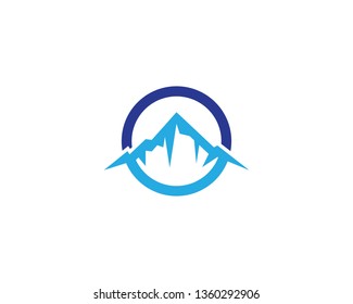 Mountain symbol illustration