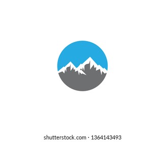 Mountain symbol illustration