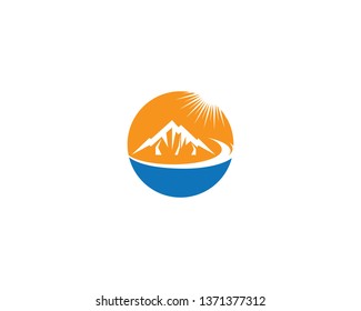 Mountain symbol illustration