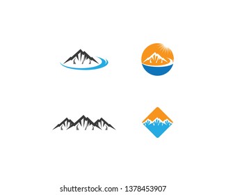 Mountain symbol illustration