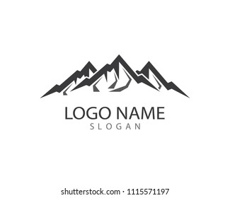 Mountain symbol illustration design
