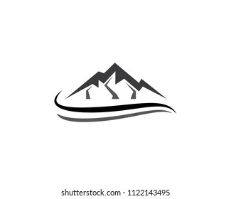 Mountain symbol illustration design