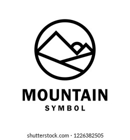 mountain symbol logo design inspiration