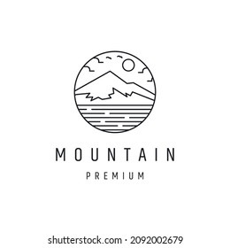 plantilla de diseño de logotipo de símbolo de montaña 
