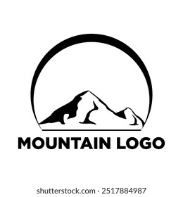 Mountain symbol logo design vector