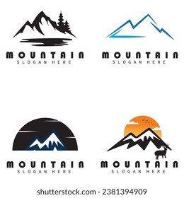 mountain symbol logo vector design ilustration