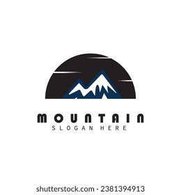 mountain symbol logo vector design ilustration
