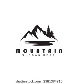 mountain symbol logo vector design ilustration