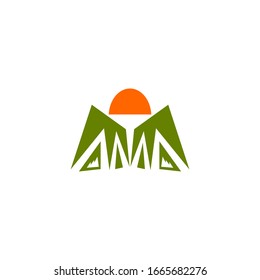 Mountain Symbol . Simple logo, great for the climber icon